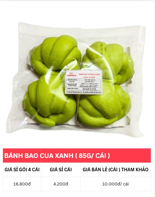 BB CUA XANH GÓI 4 CÁI ( 85g/ cái)