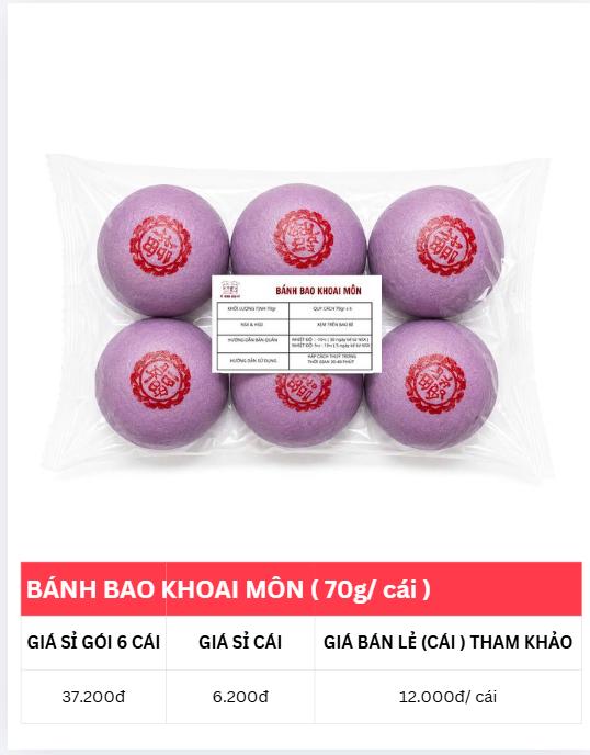 BB KHOAI MÔN GÓI 6 CÁI ( 70g/ cái)